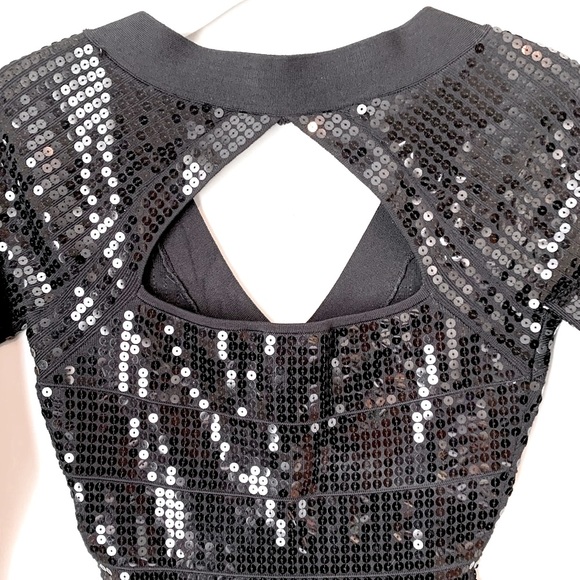 Guess by Marciano size S black sequin dress - Picture 10 of 13